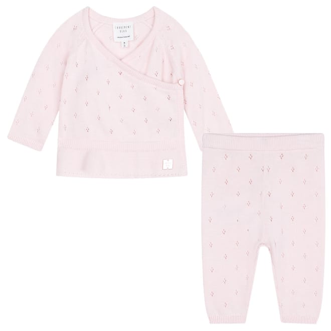 Surplice Long Sleeve Sweater Casual Trousers