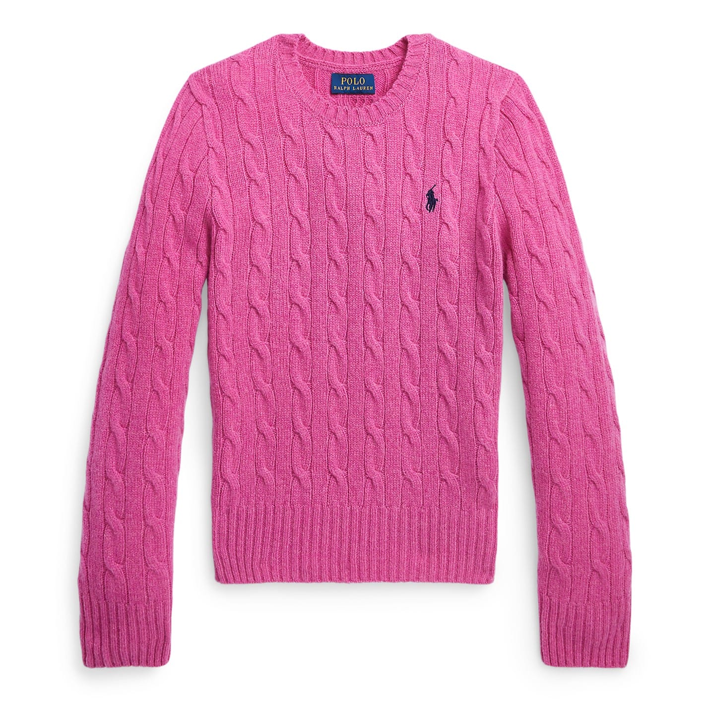 Pink Polo Ralph Lauren Knit Wool Cashmere Jumper Girls - Get