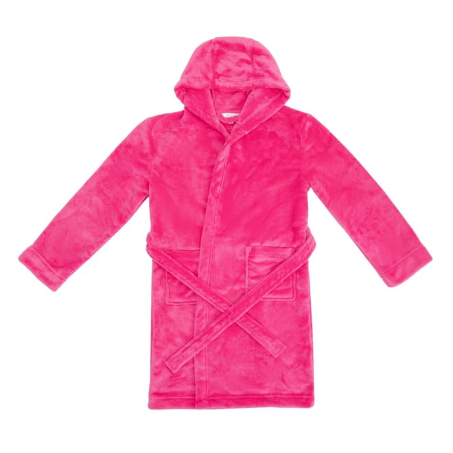 Girls Fleece Hooded Dressing Gown