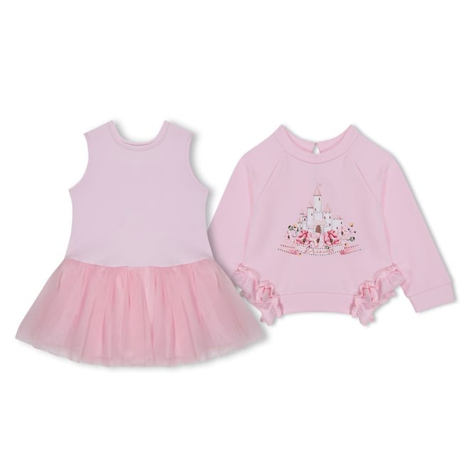 Crew Neck Mini A-Line Dress
