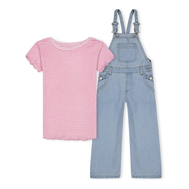 Younger Girl T-Shirt Dungaree Set