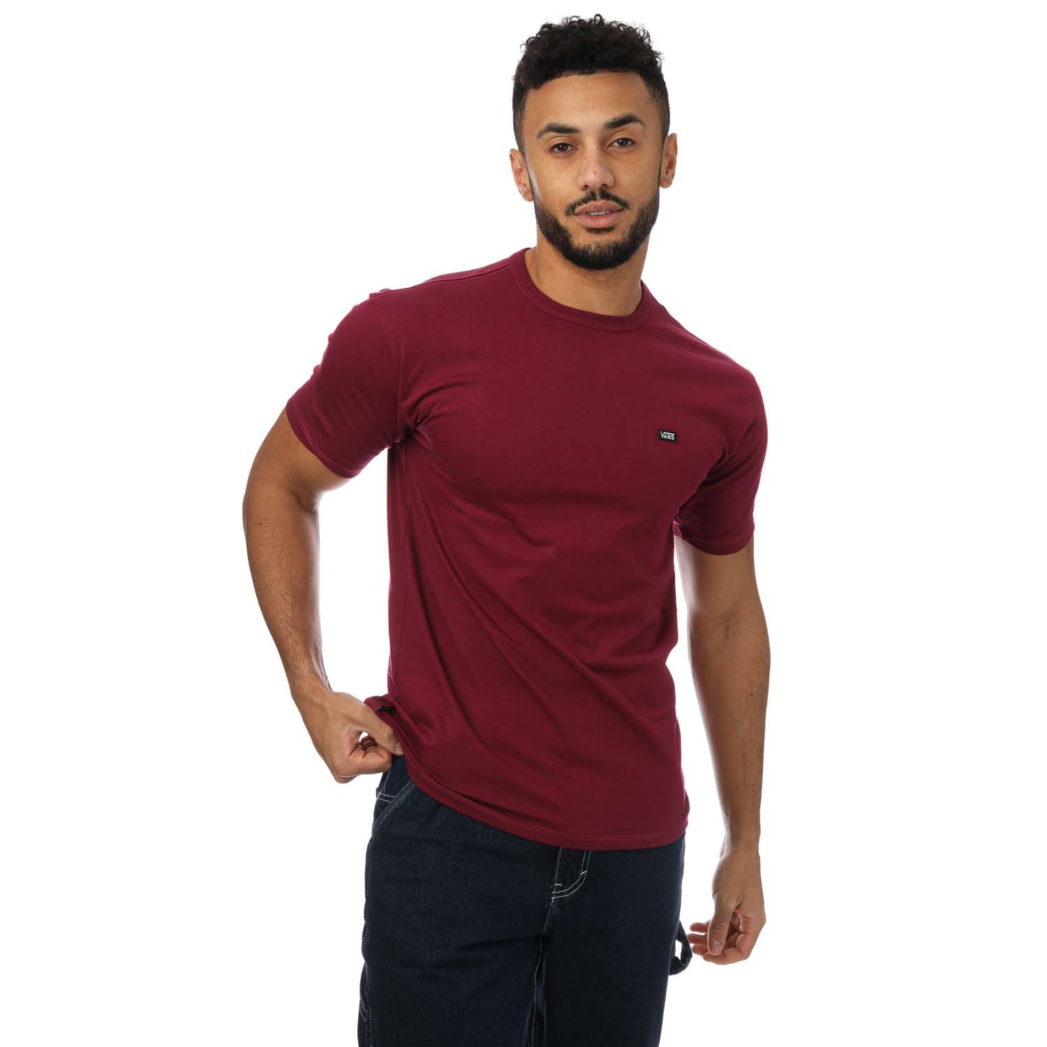 Burgundy vans shirt online