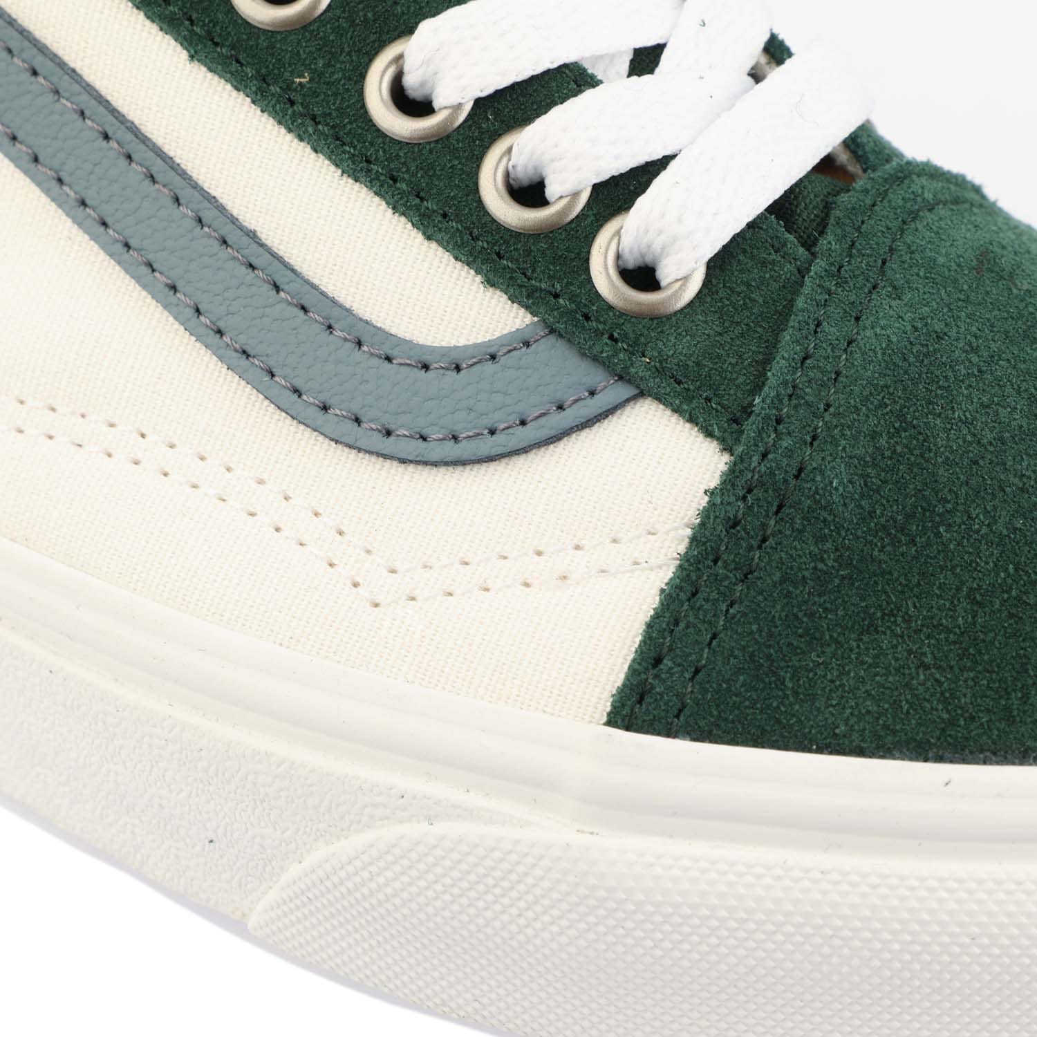 Green White Vans Old Skool Trainers Get The Label