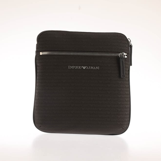 Nylon Allover Jacquard Logo Shoulder Bag