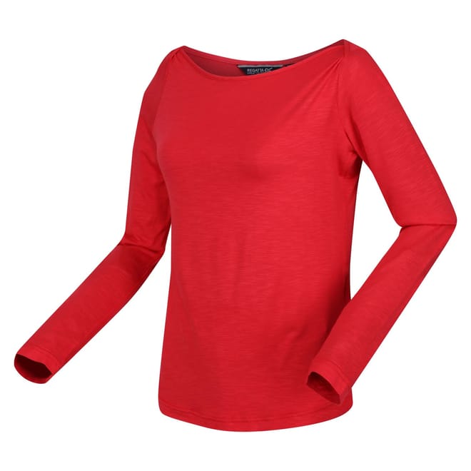 Lakeisha Boat Neck Long Sleeve Top