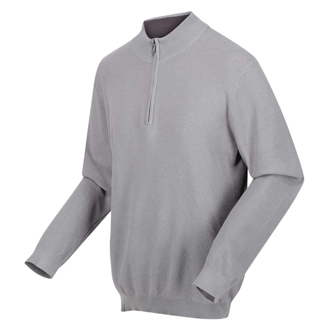 Keaton Cotton Half-Zip Sweater