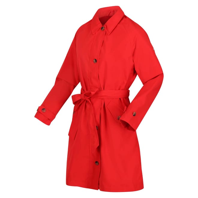 Madalyn Waterproof Tie Belt Coat