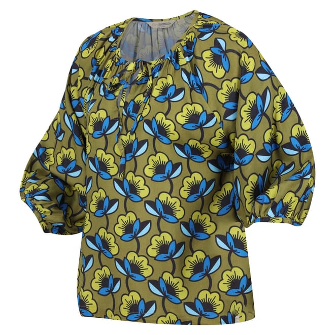 Orla Kiely Tie Neck Blouse