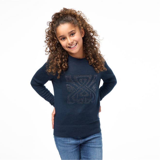 Girls Merino Logo Jumper