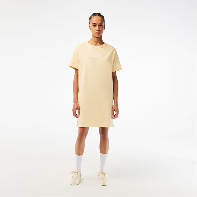 Crew Neck Knee Length T-Shirt Dress