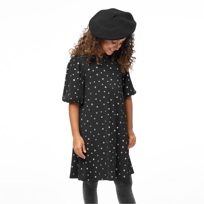 Girls Puff Sleeve Dress