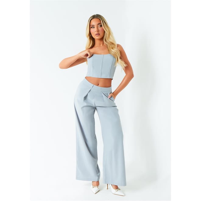 Detail Wide Leg Trouser Co Ord