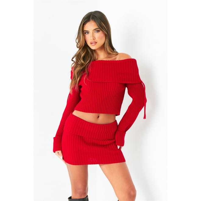 Bardot Fold Down Jumper