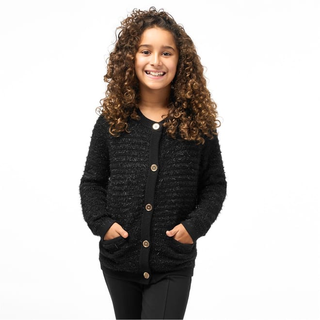 Girls Fluffy Cardigan