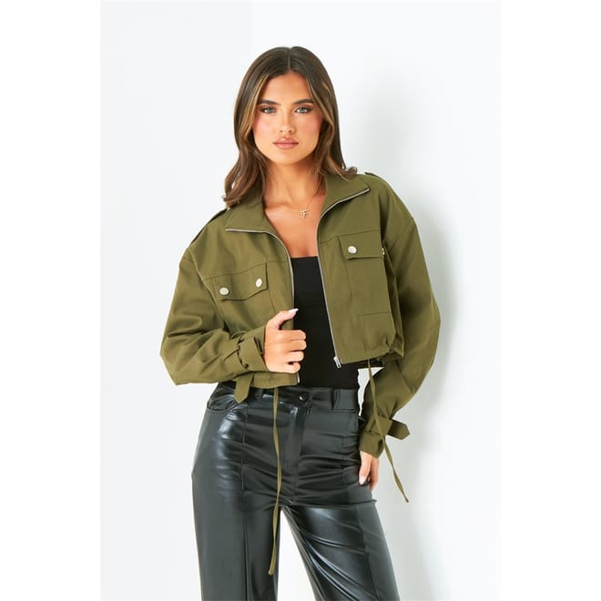 Cropped Trench Jacket