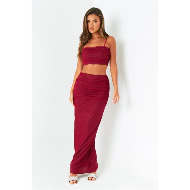 Mesh Maxi Skirt