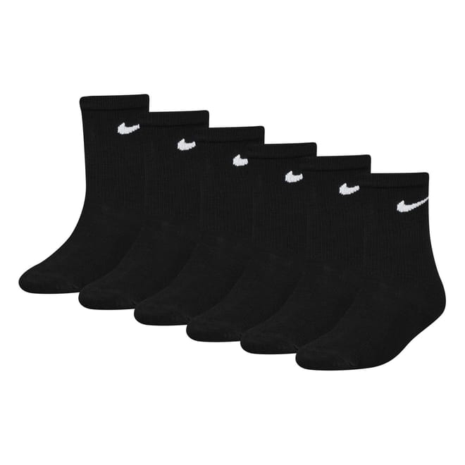 6 Pack Of Crew Socks Childrens