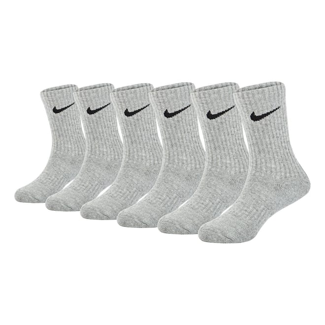 6 Pack Dri Fit Crew Children's Socks