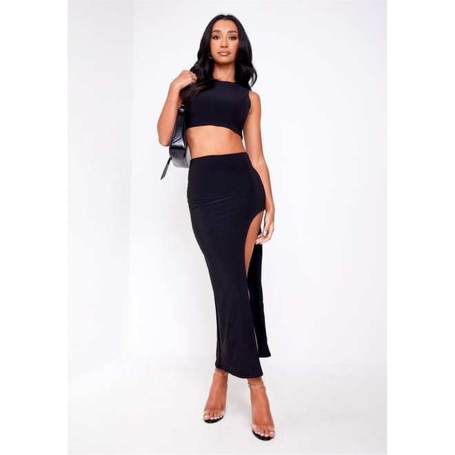 Soft Split Leg Skirt