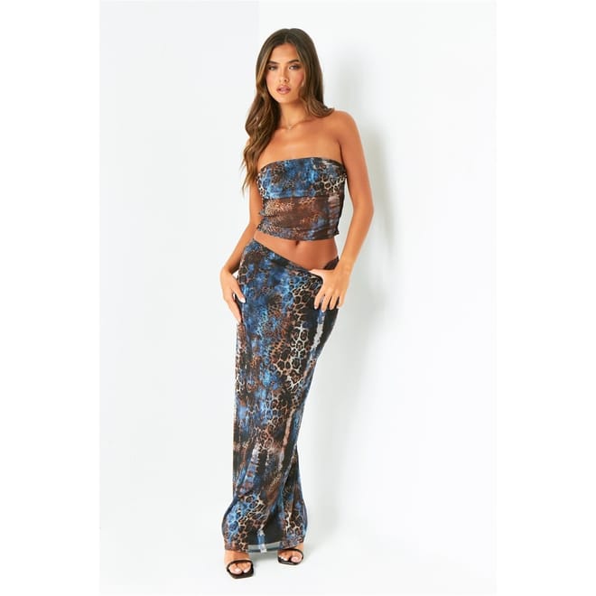 Printed Maxi Skirt