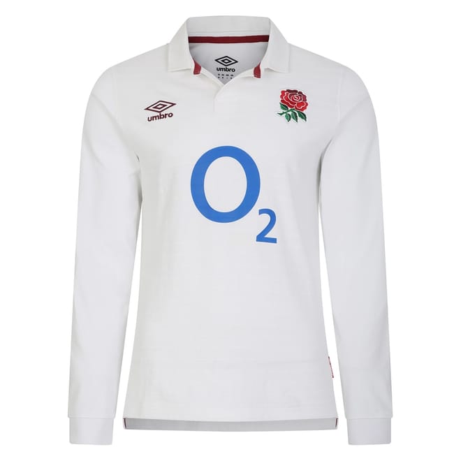 England Rugby Long Sleeve Home Rugby Shirt 2023 2024 Juniors