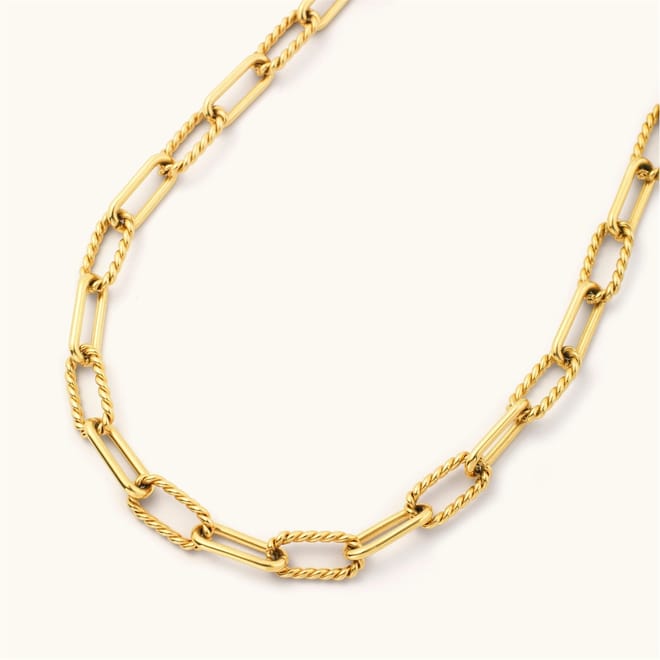 Rope Paperclip Chain Necklace