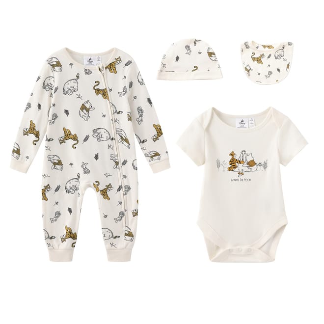4 Piece Romper And Accessories Set