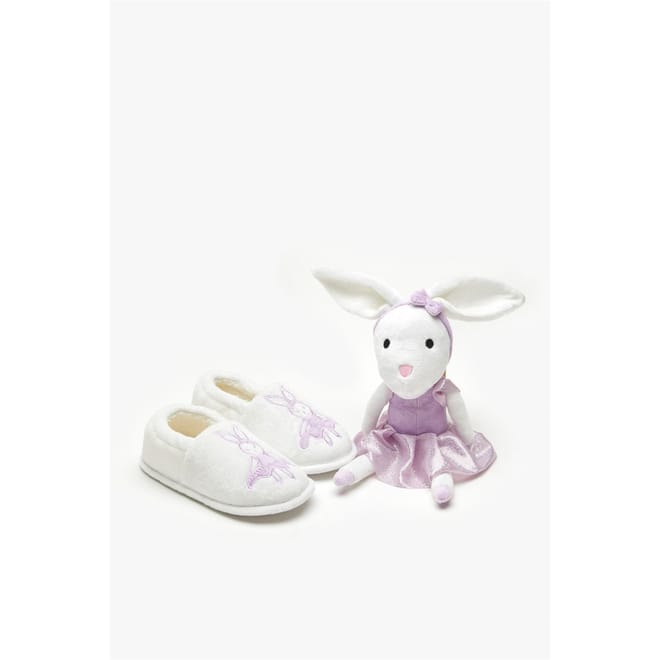 Girls Slipper And Toy Set