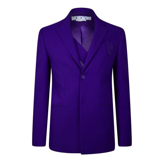 Off Graphic Regular Fit Blazer
