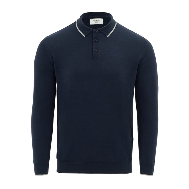 Mens Long Sleeve Polo Jumper