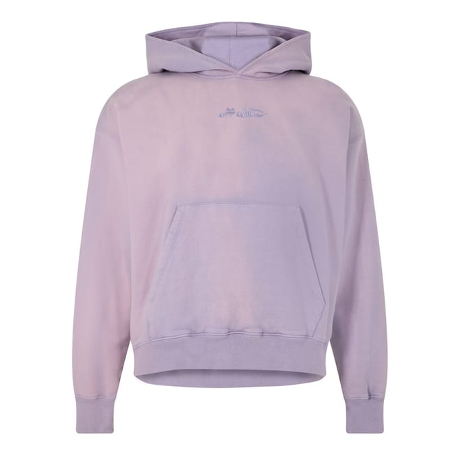 Script Hooded Relaxed Sweatshirt