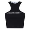 Bling Cropped Baseball Tank