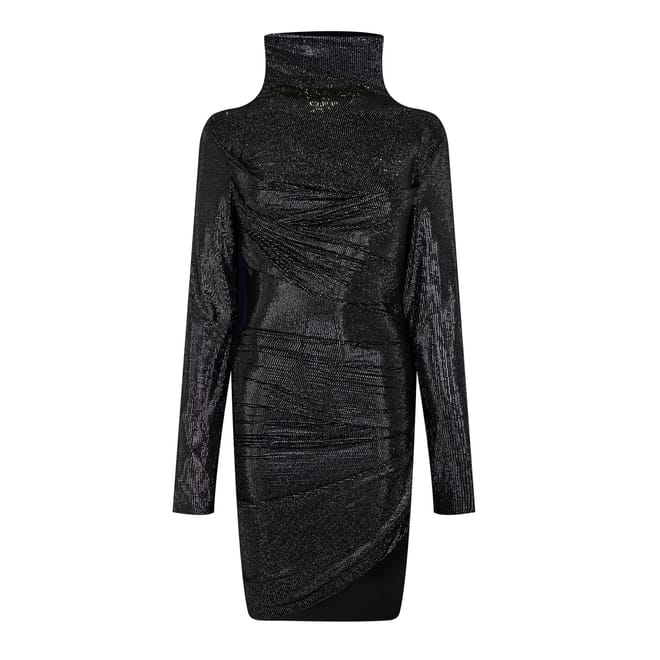 Chinese Turtleneck Knee Length Bodycon Dress