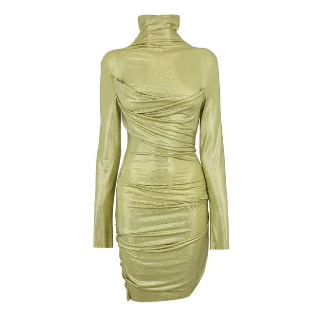 Chinese Turtleneck Mini Bodycon Dress