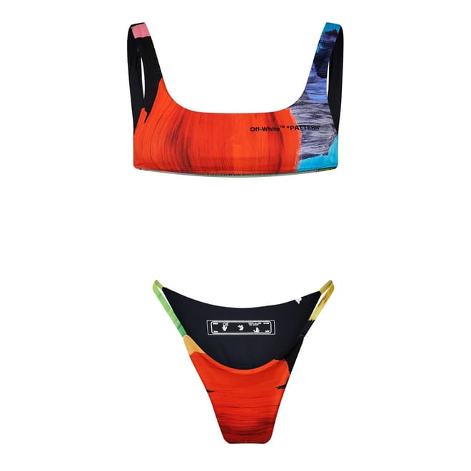 Abstract Patterned Bikini Set