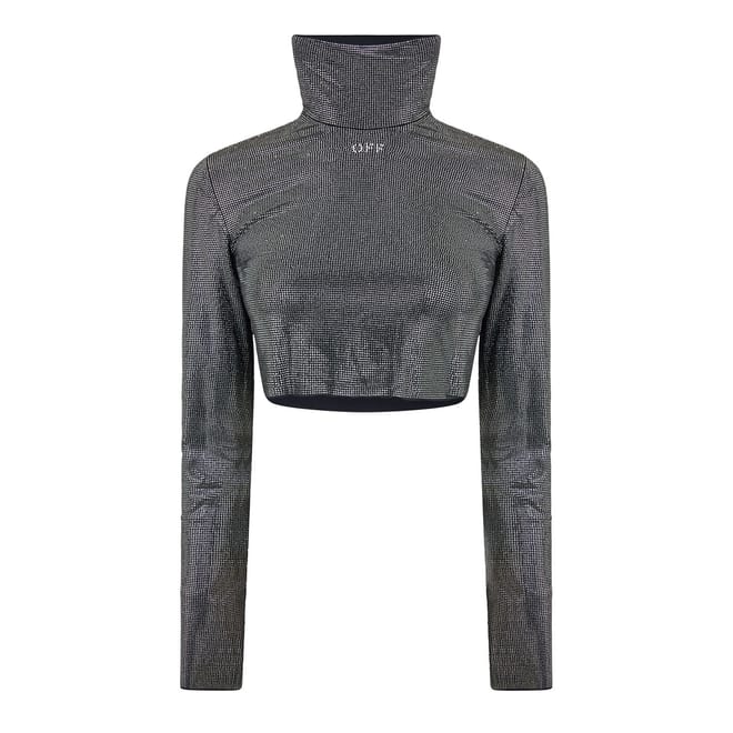 Turtleneck Cropped Slim Fit T-Shirt