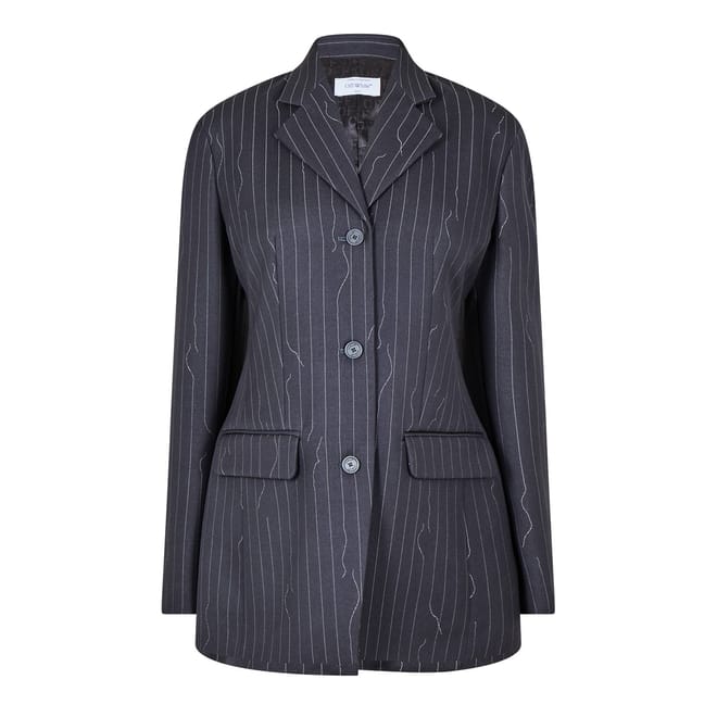 Pinstripe Regular Fit Blazer Jacket