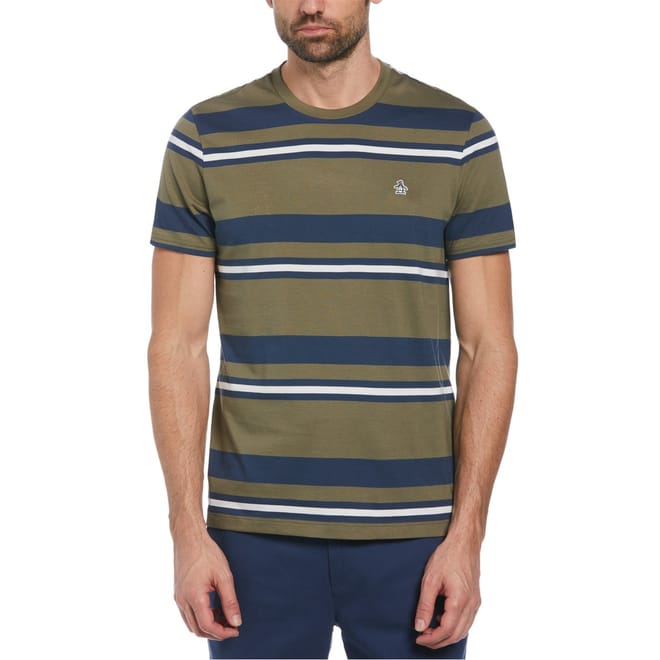 Slim Fit Crew Neck Stripe T-Shirt