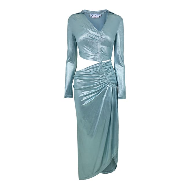 V-Neck Maxi Wrap Dress