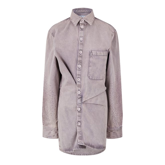 Monogram Mini Shirt Dress