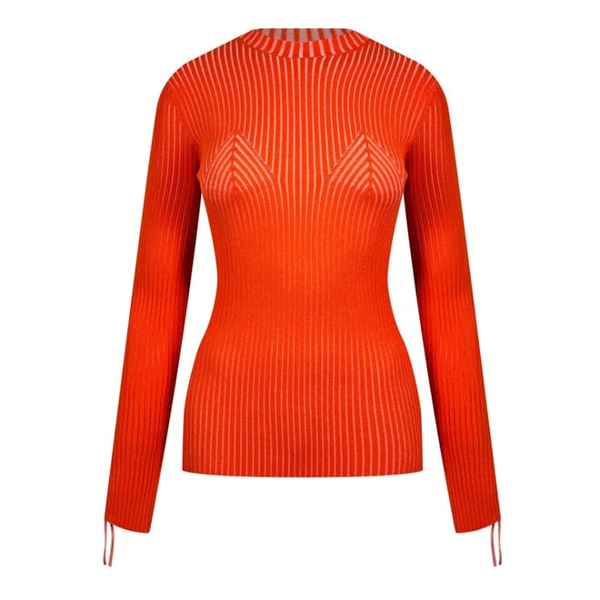 Slim Fit Long Sleeve Ribbed Collar Sweater