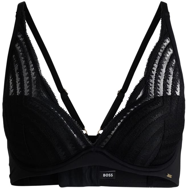 Wave Patterned Underwire Bra