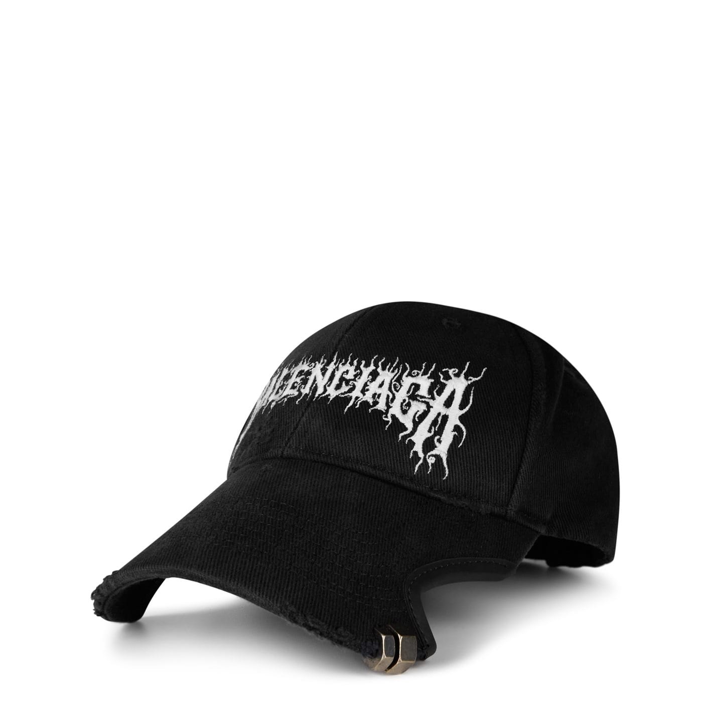 Black Balenciaga Diy Metal Outline Cap - Get The Label