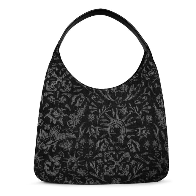 Floral Patterned Tote with Detachable Strap