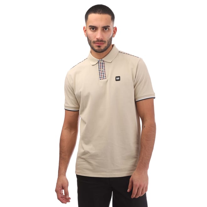 Mens Teresina Check Trim Polo Shirt