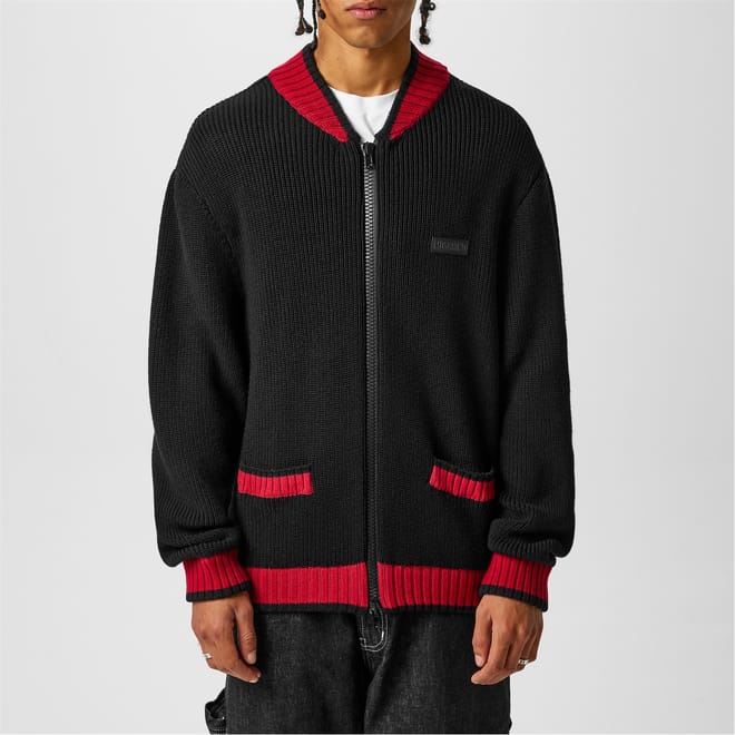 Heart Patterned Bomber Jacket