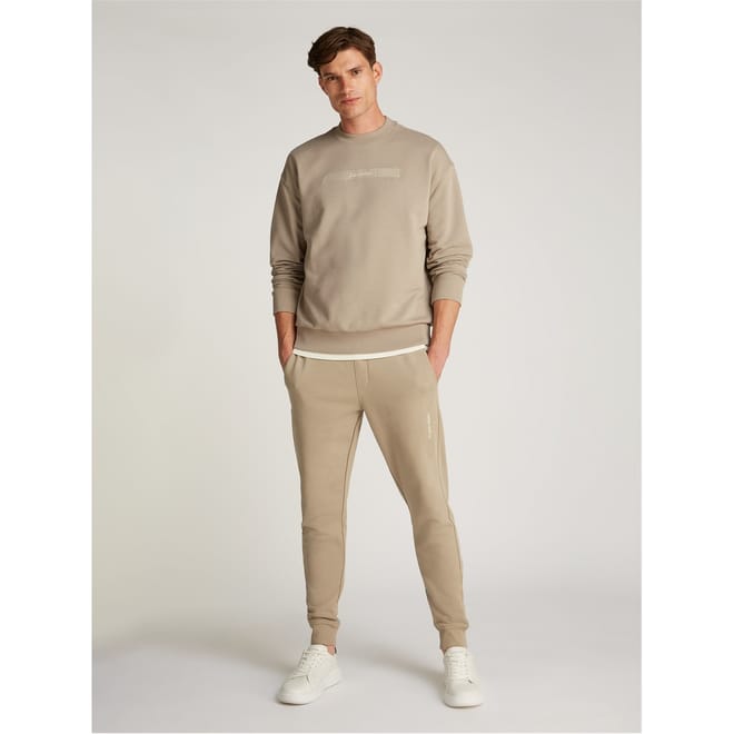Embroidery Crew Neck Long Sleeve Sweatshirt