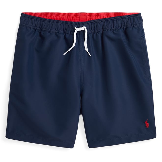Polo Logo Print Regular Fit Swim Short