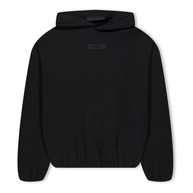 Cotton Logo Patch Hoodie