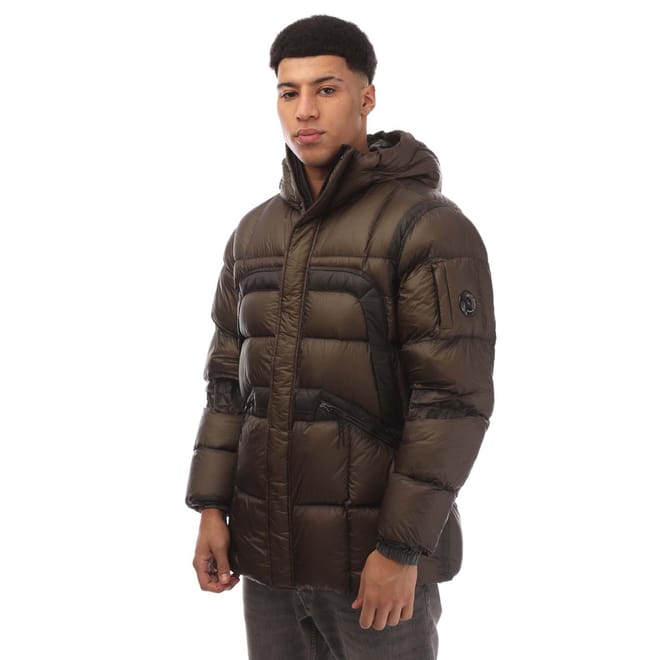 D.D. Shell Hooded Long Down Jacket